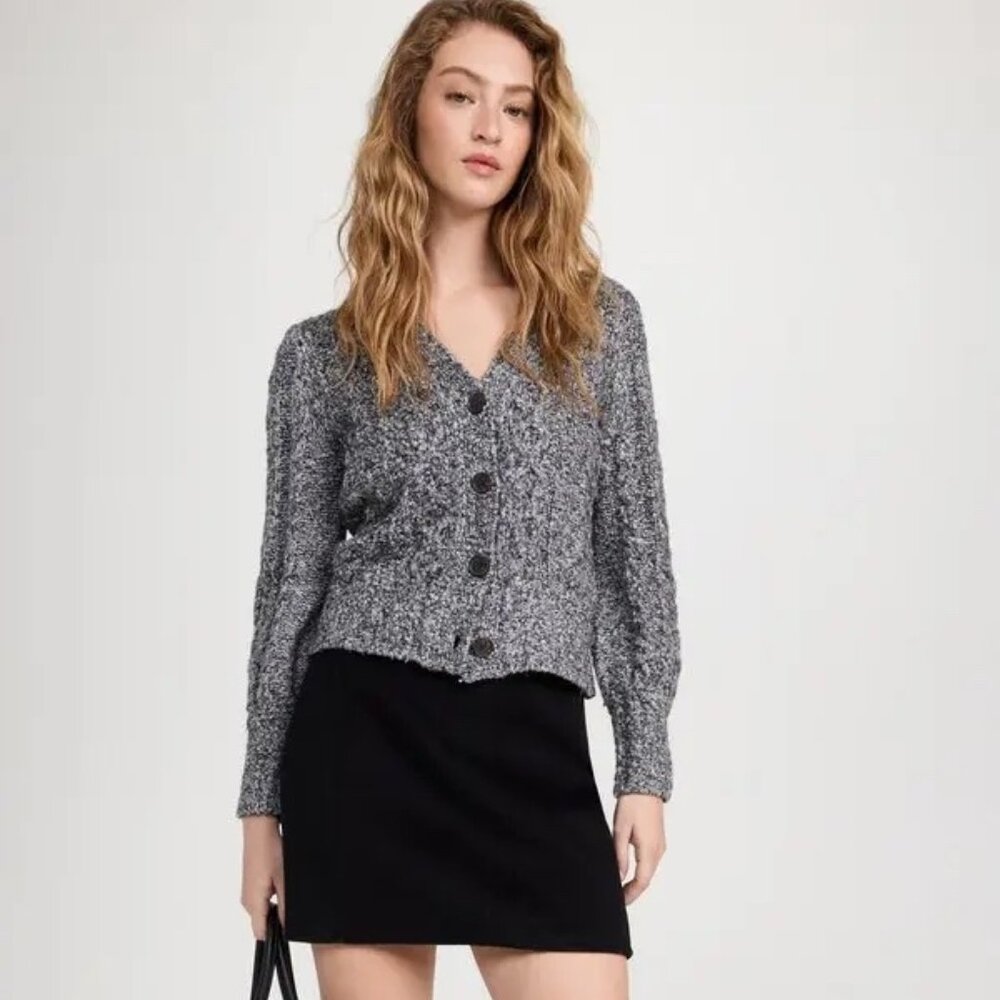 Madewell Marled Cable Marcy Cardigan